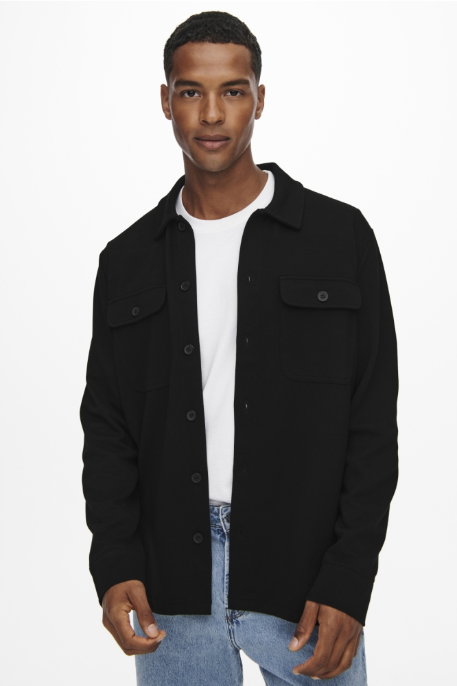 ONSNEWKODYL OVERSHIRT SWEAT NOOS 22021279 BLACK